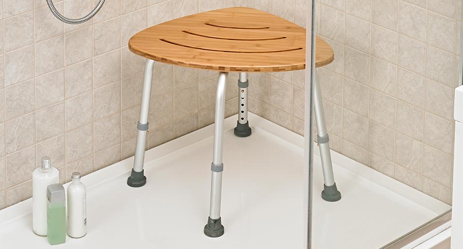 Deluxe Bamboo Bath Stool